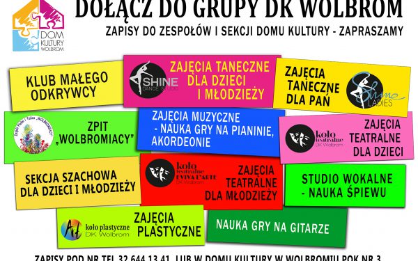 Ruszają zapisy do Kółek Zainteresowań Domu Kultury!