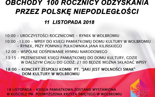Obchody 100 rocznicy odzyskania przez Polskę Niepodległości.