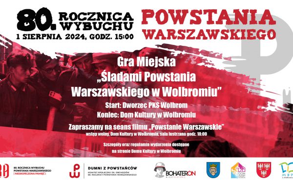 Gra miejska okazji 80 ROCZNICY POWSTANIA WARSZAWSKIEGO