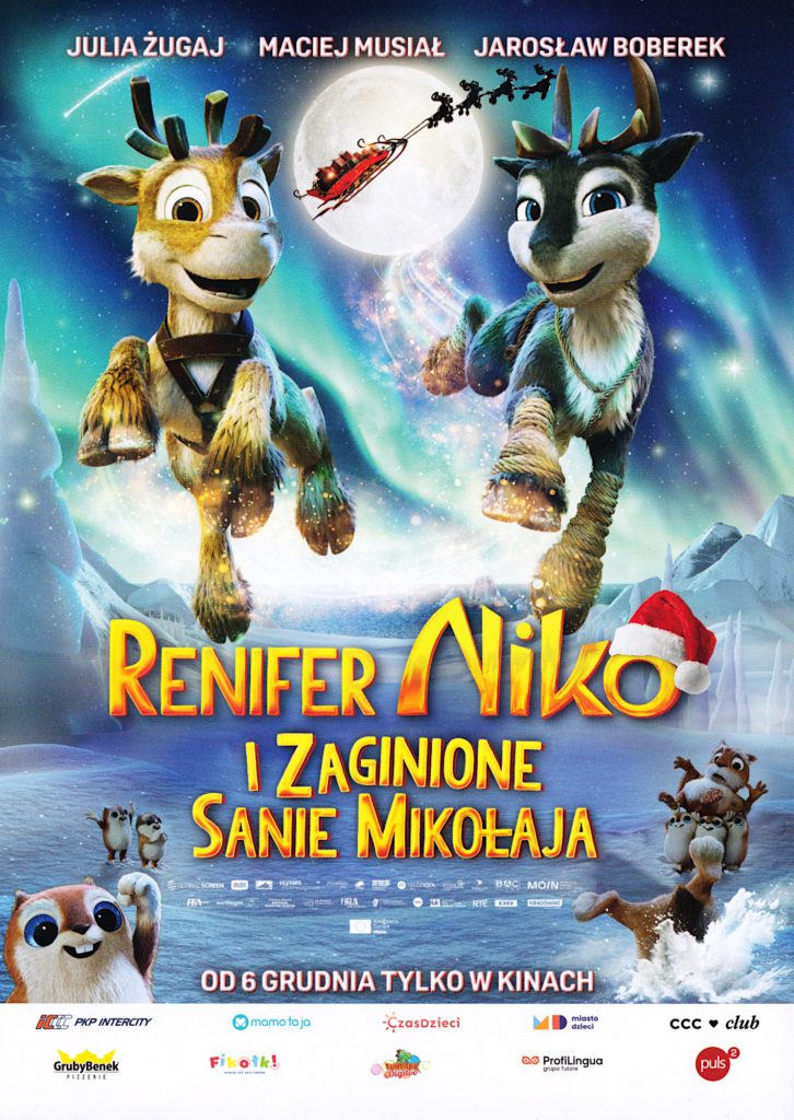 Plakat filmu Renifer Niko i zaginione sanie Mikołaja 2D DUB